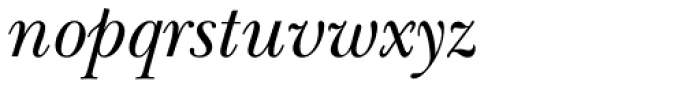 New Baskerville Italic Font LOWERCASE