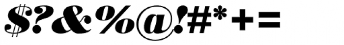 New Bodoni DT Black Italic Font OTHER CHARS