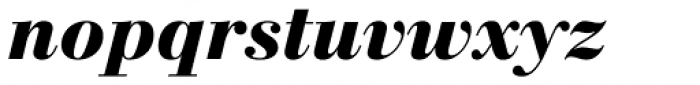 New Bodoni DT ExtraBold Italic Font LOWERCASE