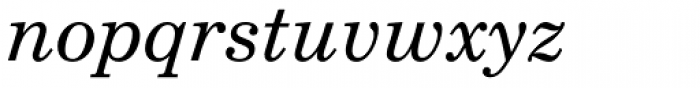 New Century Schoolbook Pro Italic Font LOWERCASE