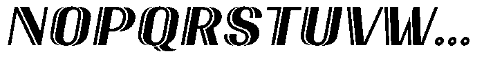New Deco Heavy Italic Font UPPERCASE