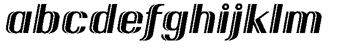 New Deco Heavy Italic FONT