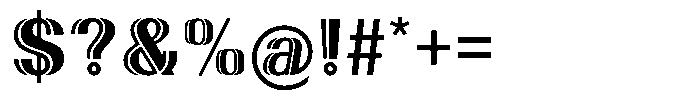New Deco Heavy Font OTHER CHARS