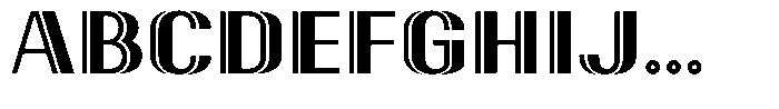 New Deco Heavy Font UPPERCASE