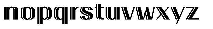 New Deco Heavy Font LOWERCASE