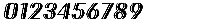 New Deco Italic Font OTHER CHARS