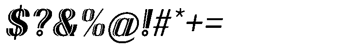 New Deco Italic Font OTHER CHARS