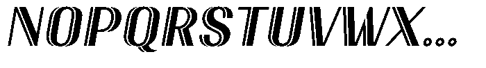 New Deco Italic Font UPPERCASE