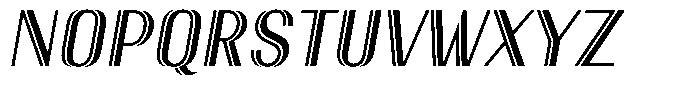 New Deco Light Italic Font UPPERCASE