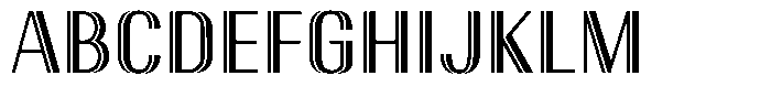 New Deco Light Font UPPERCASE