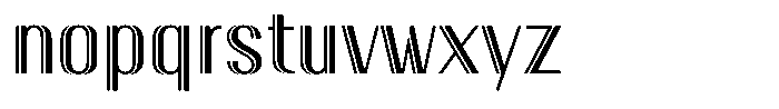 New Deco Light Font LOWERCASE