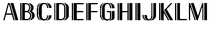 New Deco Regular Font UPPERCASE