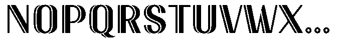 New Deco Regular Font UPPERCASE