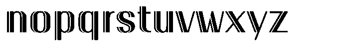 New Deco Regular Font LOWERCASE