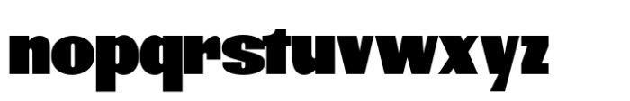 New Genuine Extra Black Font LOWERCASE