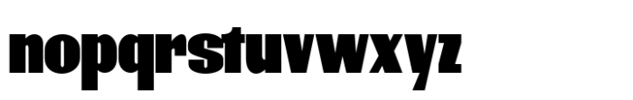 New Genuine Extra Bold Font LOWERCASE