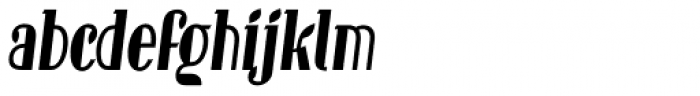New Hotinok 2D Bold Oblique Font LOWERCASE