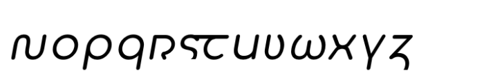 New Insulaic Italic Font LOWERCASE