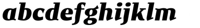 New June Serif ExtraBold Italic Font LOWERCASE