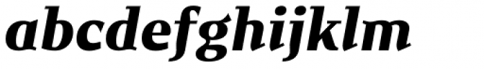 New June Serif Heavy Italic Font LOWERCASE