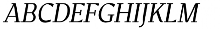 New June Serif Italic Font UPPERCASE