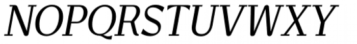 New June Serif Italic Font UPPERCASE
