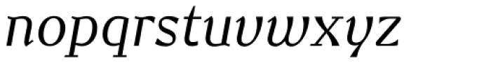 New June Serif Italic Font LOWERCASE