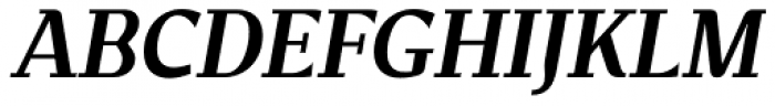 New June Serif SemiBold Italic Font UPPERCASE