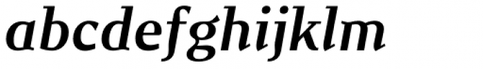 New June Serif SemiBold Italic Font LOWERCASE