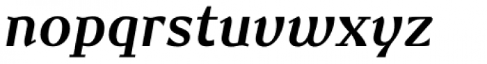 New June Serif SemiBold Italic Font LOWERCASE