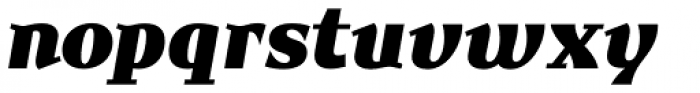 New June Serif UltraBold Italic Font LOWERCASE