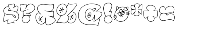 New Kids Graffiti Font OTHER CHARS