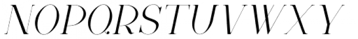 New Lanzelott Thin italic Font UPPERCASE