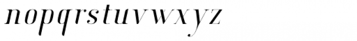 New Lanzelott Thin italic Font LOWERCASE