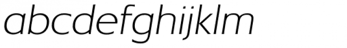 New Lincoln Gothic BT ExtraLight Italic Font LOWERCASE