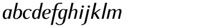 New Millennium Sans Italic Font LOWERCASE