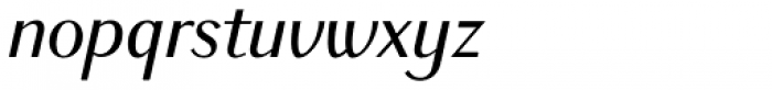 New Millennium Sans Italic Font LOWERCASE
