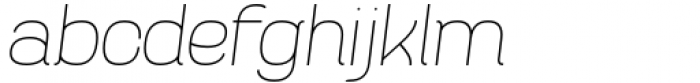 New Odyssey Thin Italic Font LOWERCASE