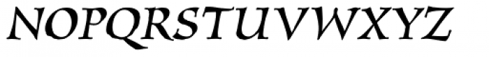 New Pelican LXSN Italic Font UPPERCASE