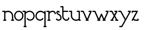 New Romantine Font LOWERCASE