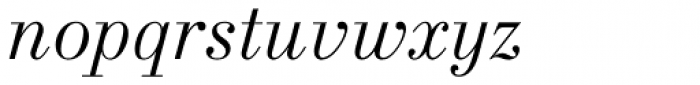 New Standard Italic Font LOWERCASE