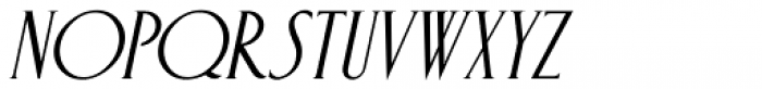New Thin Roman Oblique JNL Font UPPERCASE