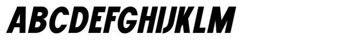 New Trusty Black Condensed Italic Font UPPERCASE