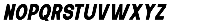 New Trusty Black Condensed Italic Font UPPERCASE