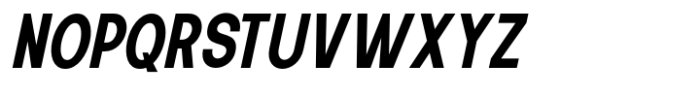 New Trusty Bold Condensed Italic Font UPPERCASE