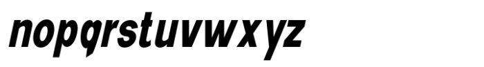 New Trusty Bold Condensed Italic Font LOWERCASE