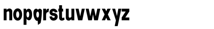 New Trusty Bold Condensed Font LOWERCASE