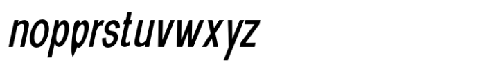 New Trusty Condensed Italic Font LOWERCASE