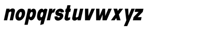 New Trusty Extra Bold Condensed Italic Font LOWERCASE
