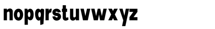 New Trusty Extra Bold Condensed Font LOWERCASE